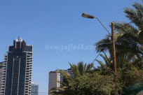 بالتعاون مع المكملة ليافا - تركيب اضاءة في محيط مسجد حسن بك شمال يافا